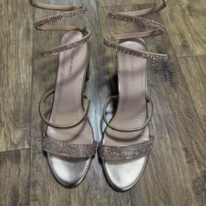 Gold Pink Sparkly High Heels Brand New